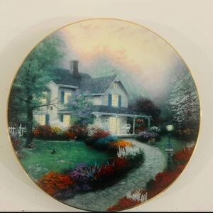 Thomas Kinkade Home Sweet Home Plate